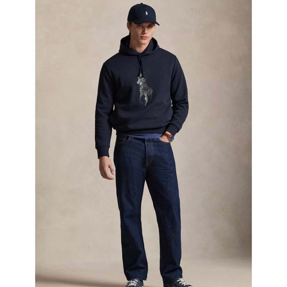 Polo Ralph Lauren Hoodie Mens XL Navy NWT Big Pony Pullover 710957585003 Classic